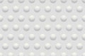 Seamless abstract white texture background with round bumps